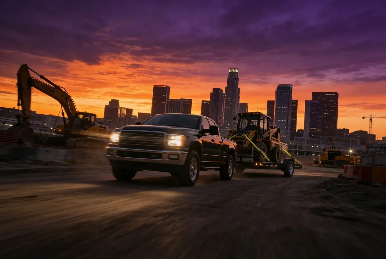 FERO Driver App on a smartphone, accept on-demand construction equipment hauling loads near you