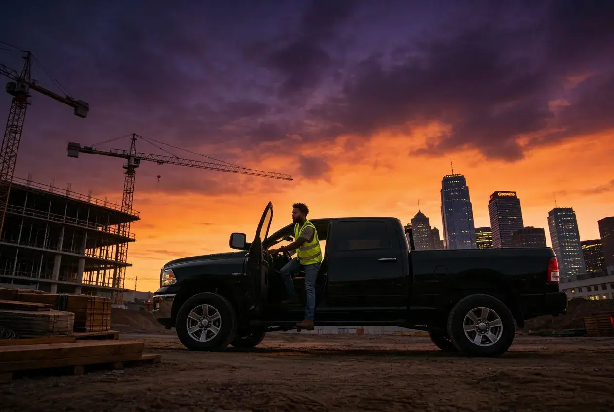 FERO Hauler at a construction jobsite, answers about on-demand hauling, pay, requirements and loads